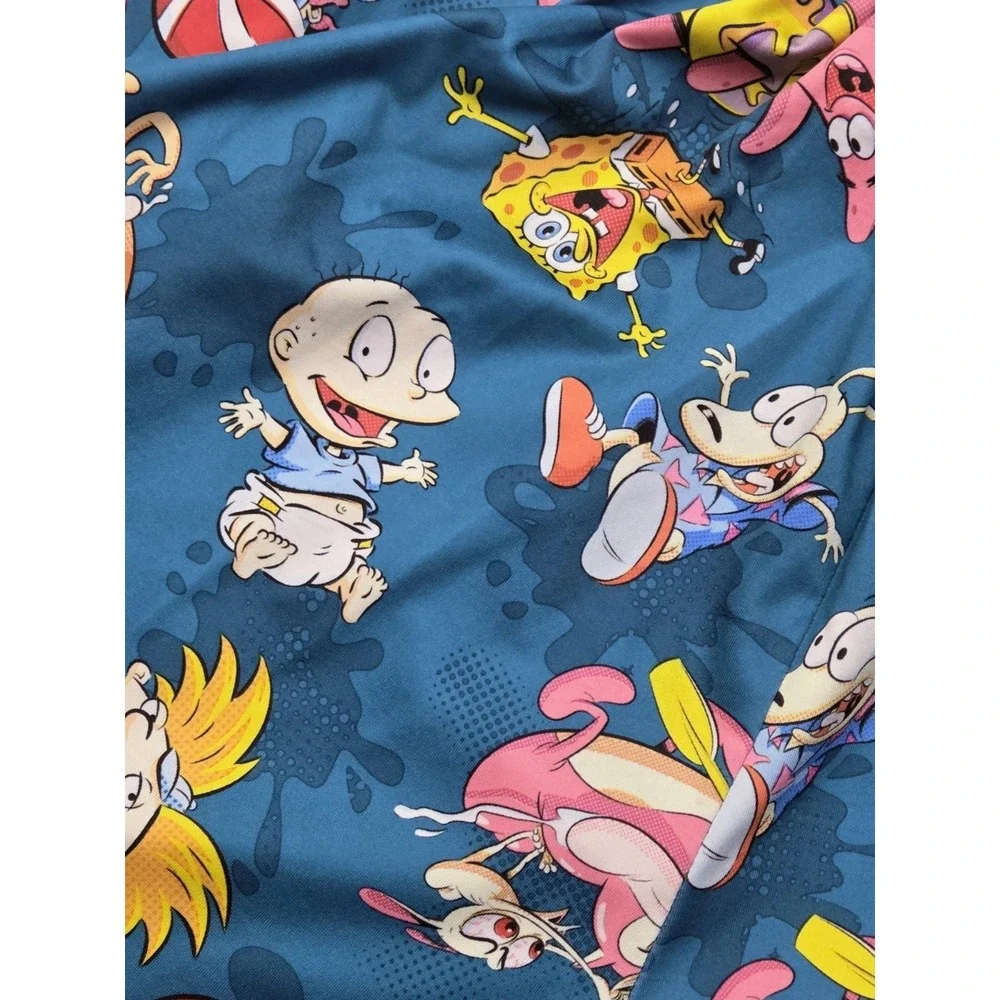 1990s‎ Nickelodeon Men's XS 26-28 Pajama Shorts Rugrats SpongeBob Squarepants